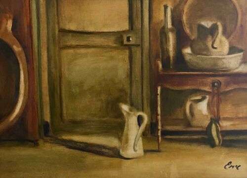 Morning Routine - after Leech - still life - oil painting