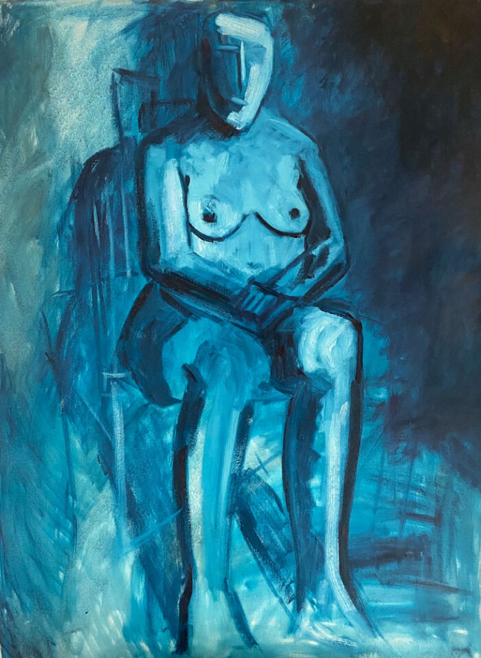 contemplation an oil painting by Emily McCormack