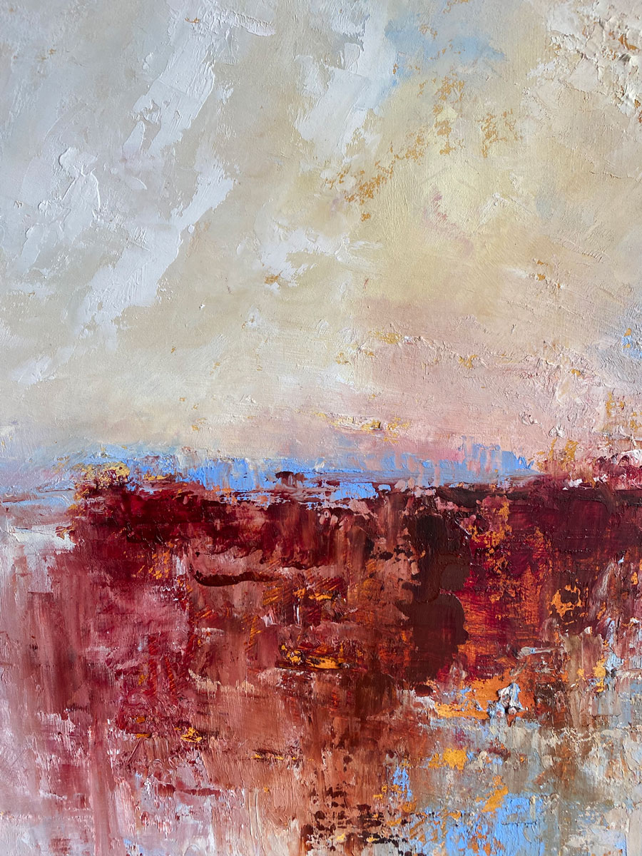 Horizon at the Worlds End - original landscape oil painting by Emily McCormack