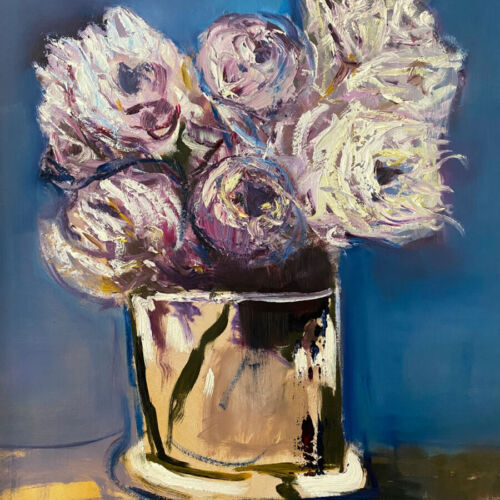 Just Flowers - after Manet - floral oil painting