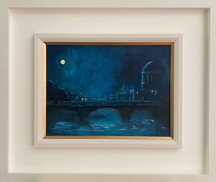 THE COURT RESTS - original cityscapre oil painting by Emily McCormack