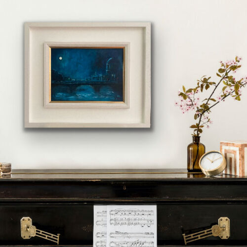 THE COURT RESTS - original cityscapre oil painting by Emily McCormack
