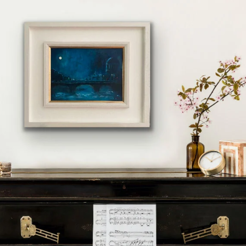 THE COURT RESTS - original cityscapre oil painting by Emily McCormack