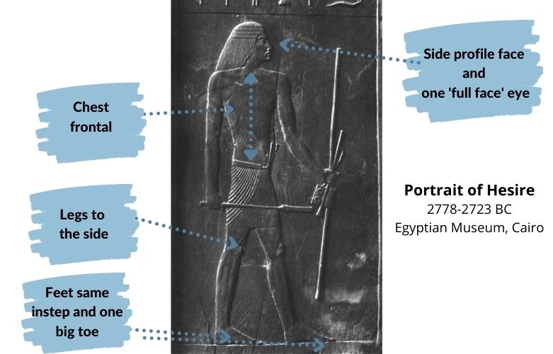 portrait of Hesire - Egyptian art