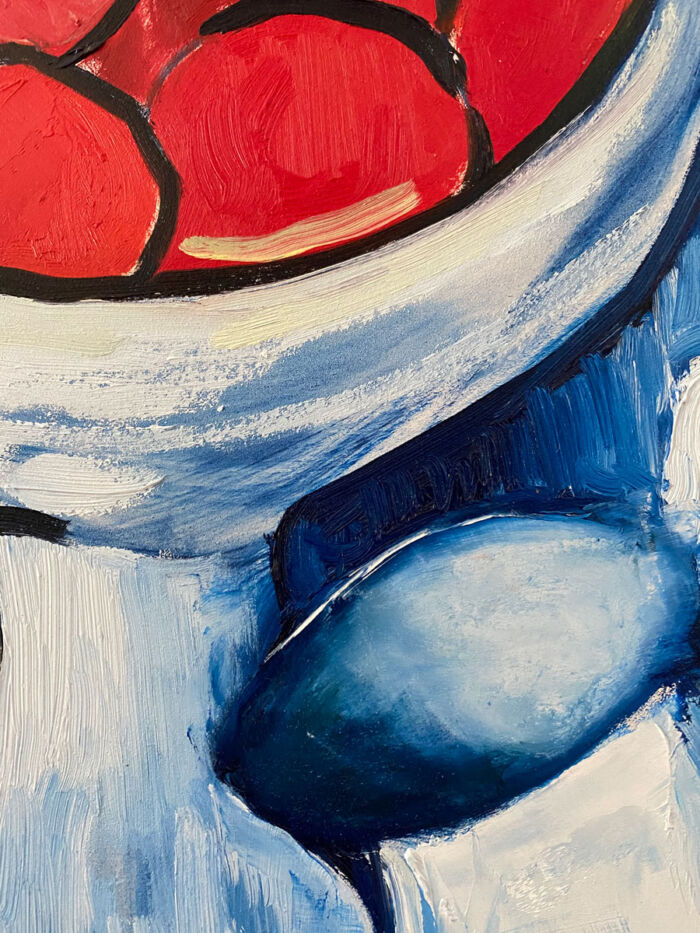 Still life of Primaries - after Vlaminck - Oil painting