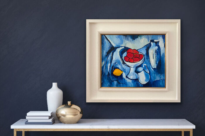 Still life of Primaries - after Vlaminck - Oil painting