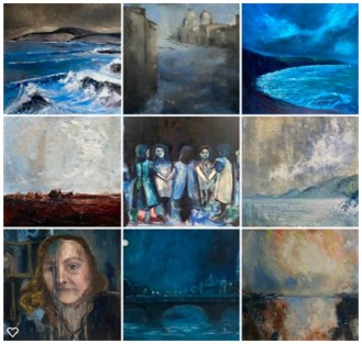 more examples of my work using the colour blue