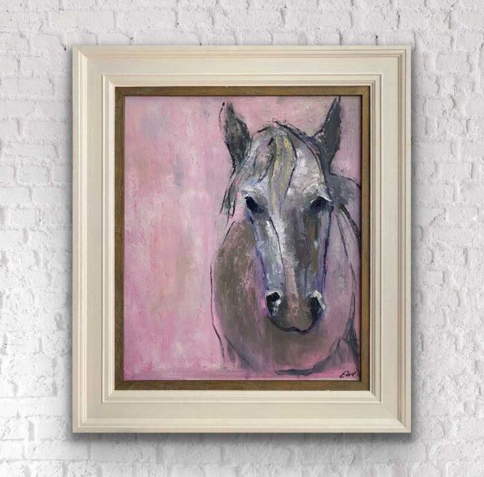 Old Friend - equine original oil painting
