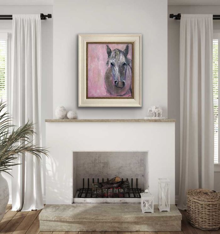 Old Friend - equine original oil painting