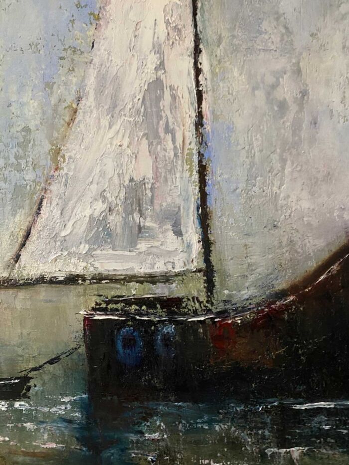 Adventure Awaits Those Prepared To Set Sail - original oil painting