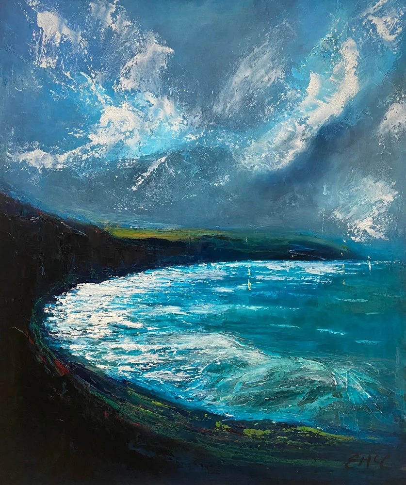 Rocky Bay Co. Cork Ireland – original painting Rocky Bay Co. Cork Ireland - original painting