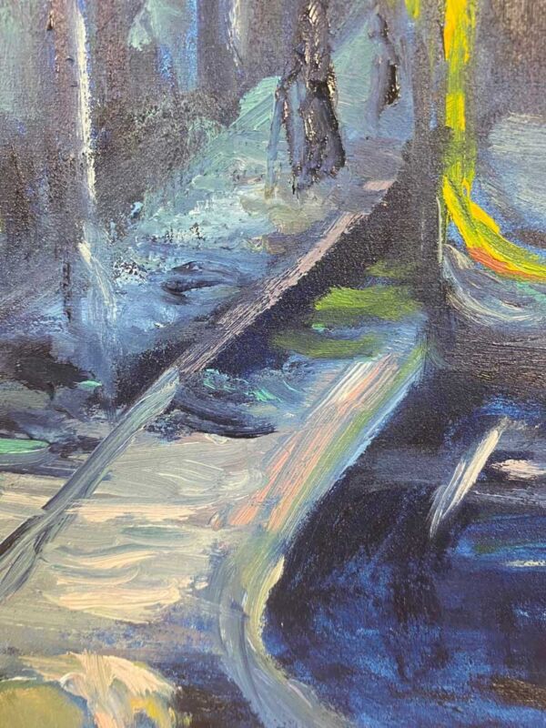 Evening Stroll Across Dawson Street Dublin Oil Painting