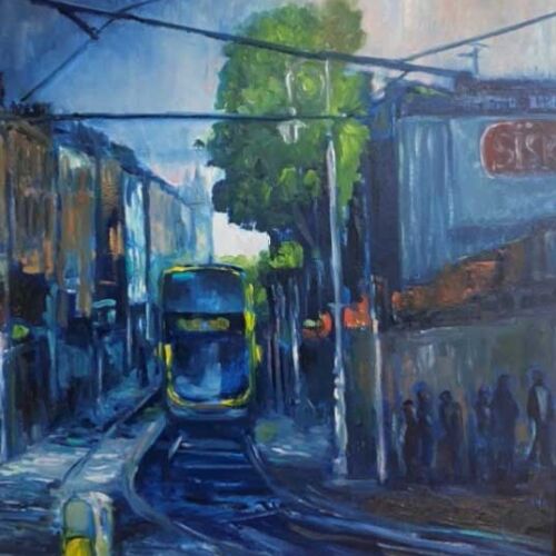 Dawson Street Dublin - original oil painting