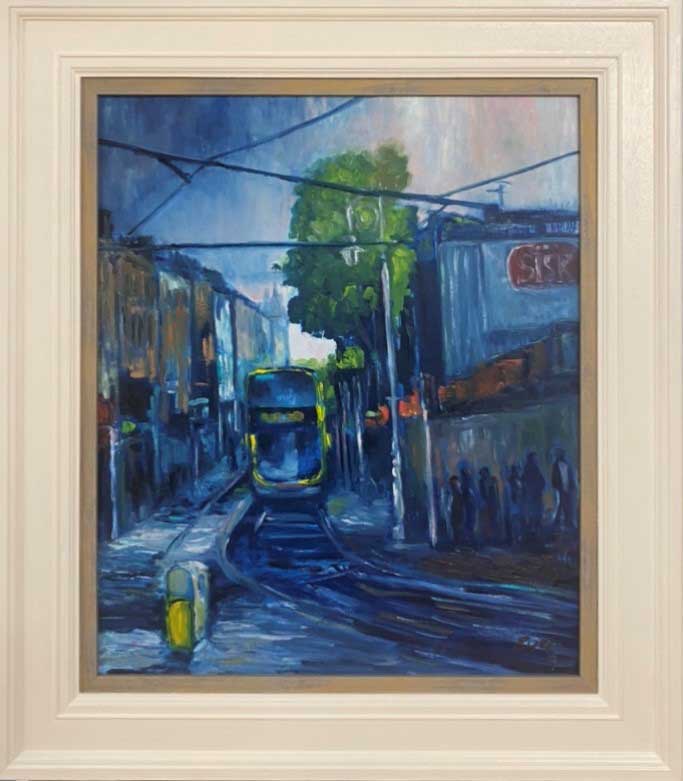 Dawson Street Dublin - original oil painting