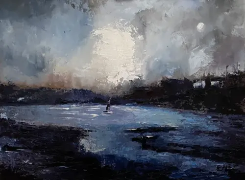 Roberts Cove, Co. Cork Ireland - an artists impression original oil painting