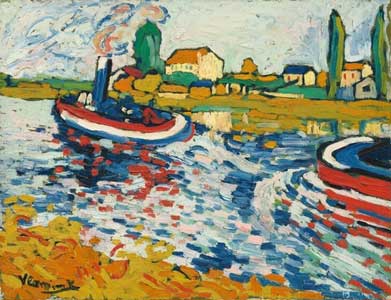 Maurice de Vlaminck Tugboat on the Seine, Chatou 1906 Maurice de Vlaminck Tugboat on the Seine, Chatou 1906