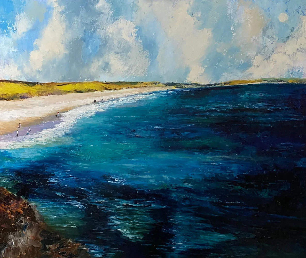 Castlefreke Co. Cork – seascape oil painting Castlefreke Co. Cork - seascape oil painting