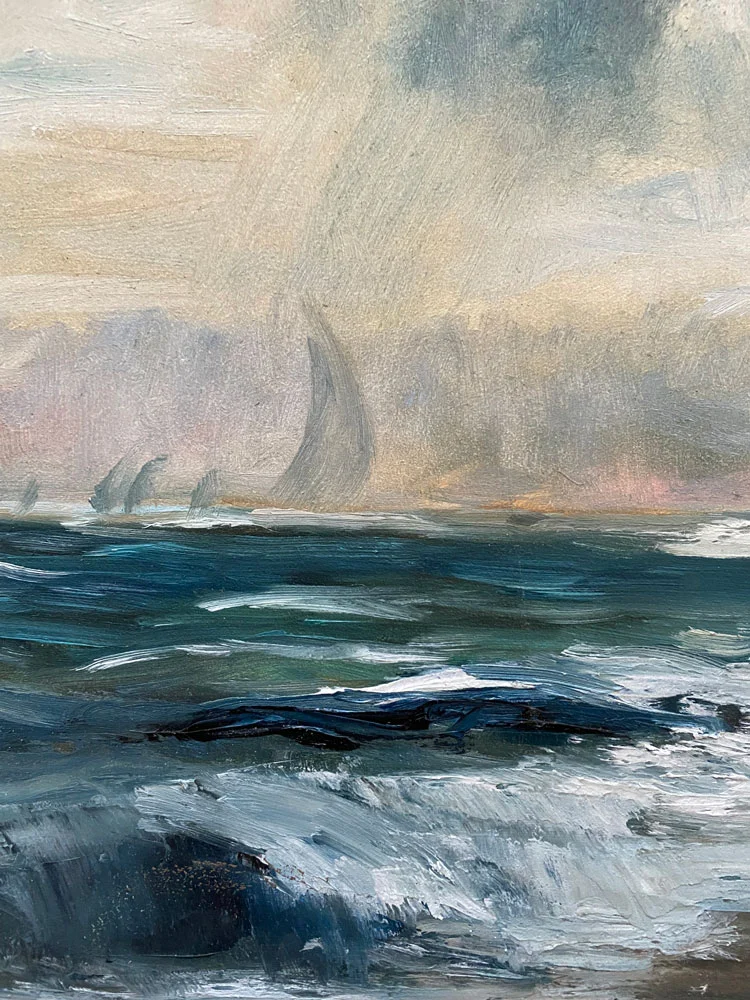 Looking on as the Storm Swept Across - After Constable - Seascape - Image 6
