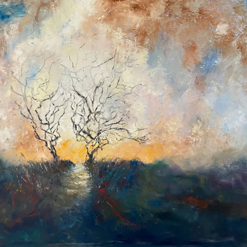 Onwards to the Underworld - original landscape oil painting