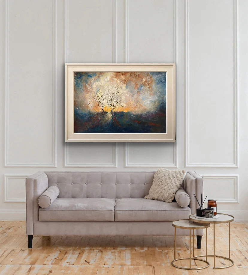 onwards to the underworld original landscape oil painting by Emily McCormack