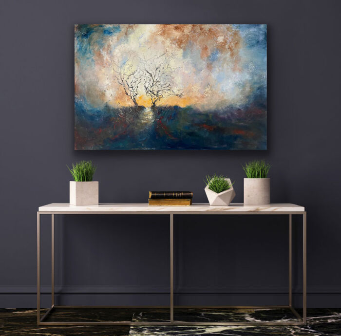 Onwards to the Underworld - original landscape oil painting