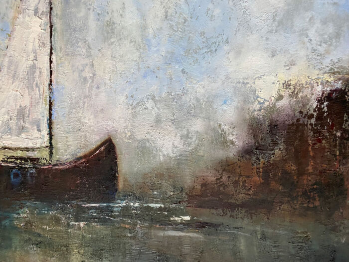 Adventure Awaits Those Prepared To Set Sail - original oil painting