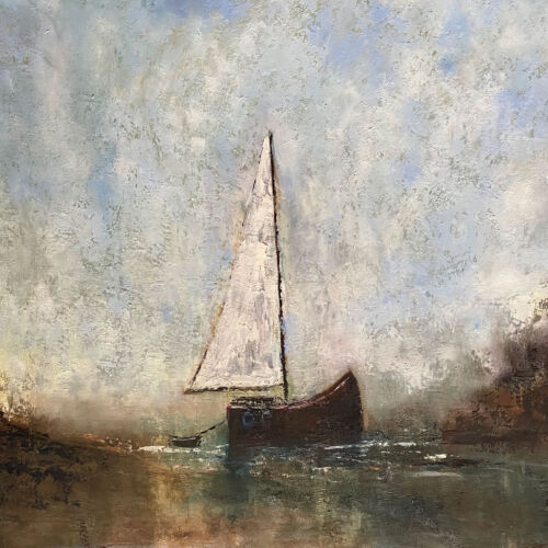 Adventure Awaits Those Prepared To Set Sail - original oil painting