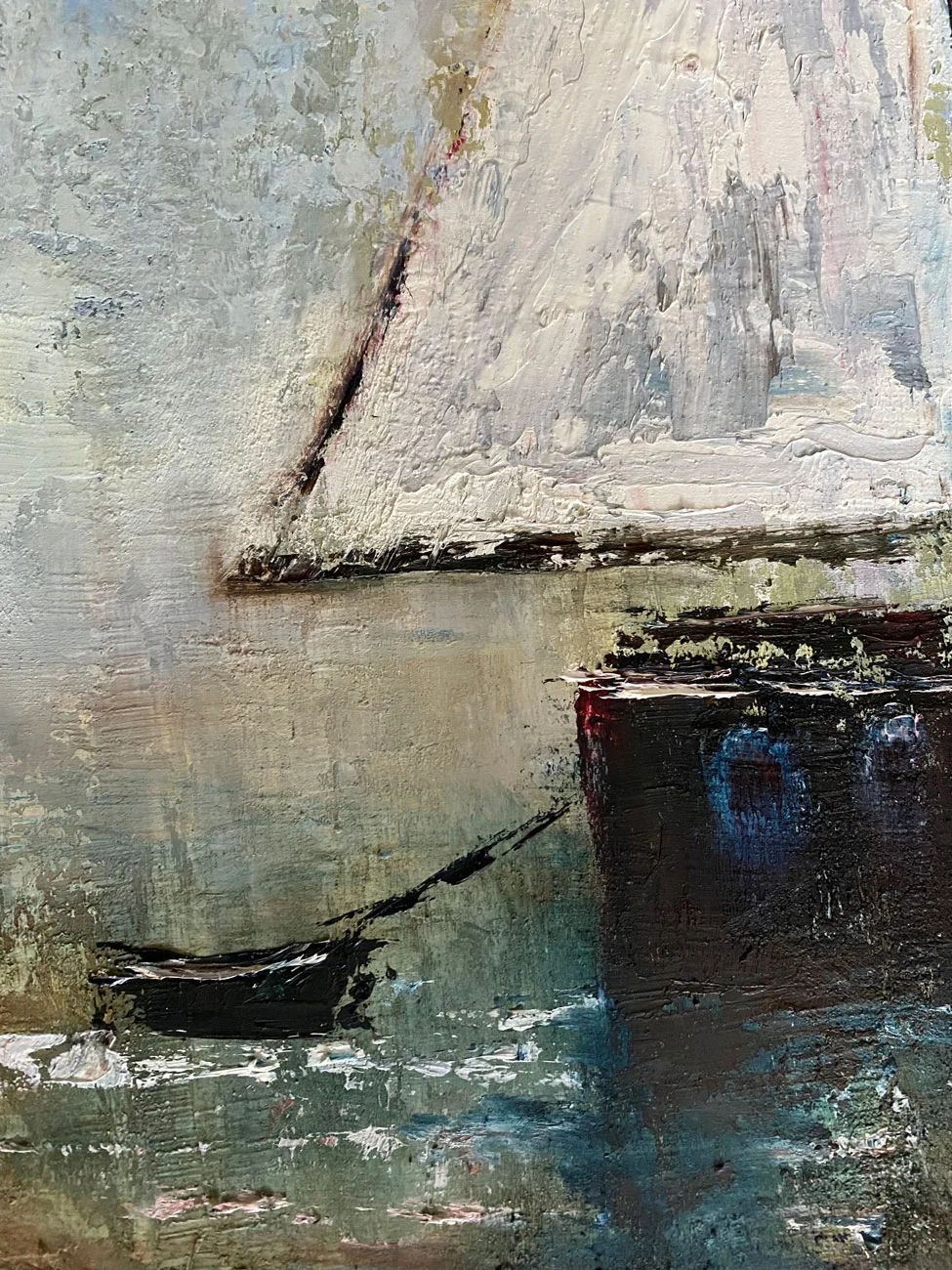 Adventure Awaits Those Prepared To Set Sail - original oil painting by Emily McCormack