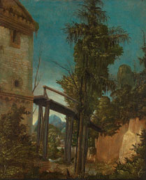 Landscape with Footbridge (1517-20) Albreact Altdorfer