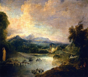 Landscape Painting with Waterfall Landscape Painting with Waterfall