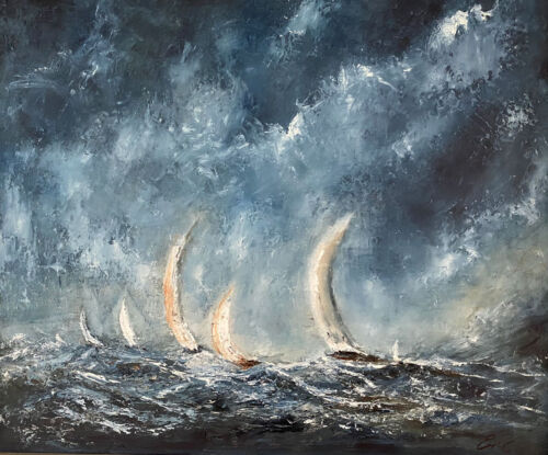 That night we weathered the Tempest - original painting