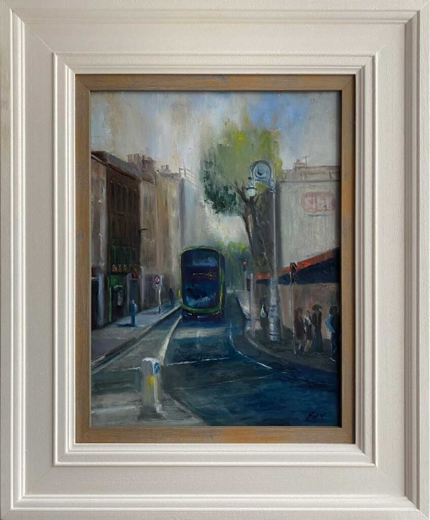 Early Morning in Dawson Street Dublin Oil Painting