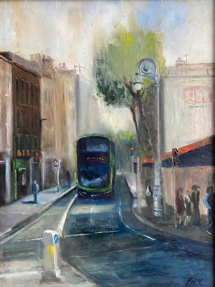 Early Morning in Dawson Street Dublin - original cityscape painting