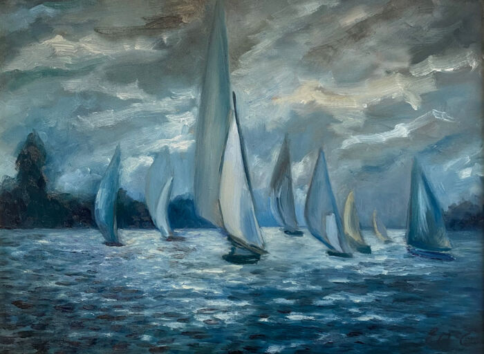 Galway Hookers - after Monet