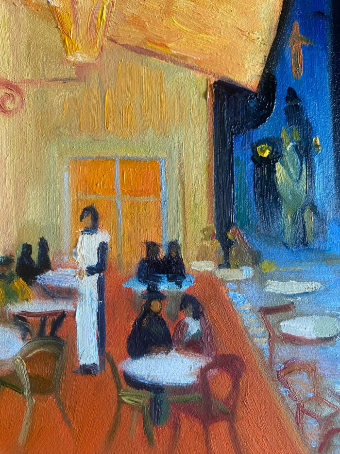 Dining Out - after Van Gogh cityscape oil painting