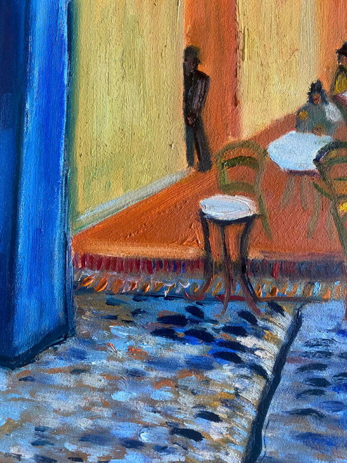 Dining Out - after Van Gogh cityscape oil painting