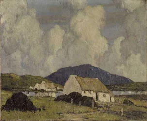 Paul Henry - lakeside cottage