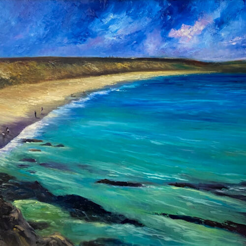 memories of summers past - Castlefreke Co. Cork - seascape painting
