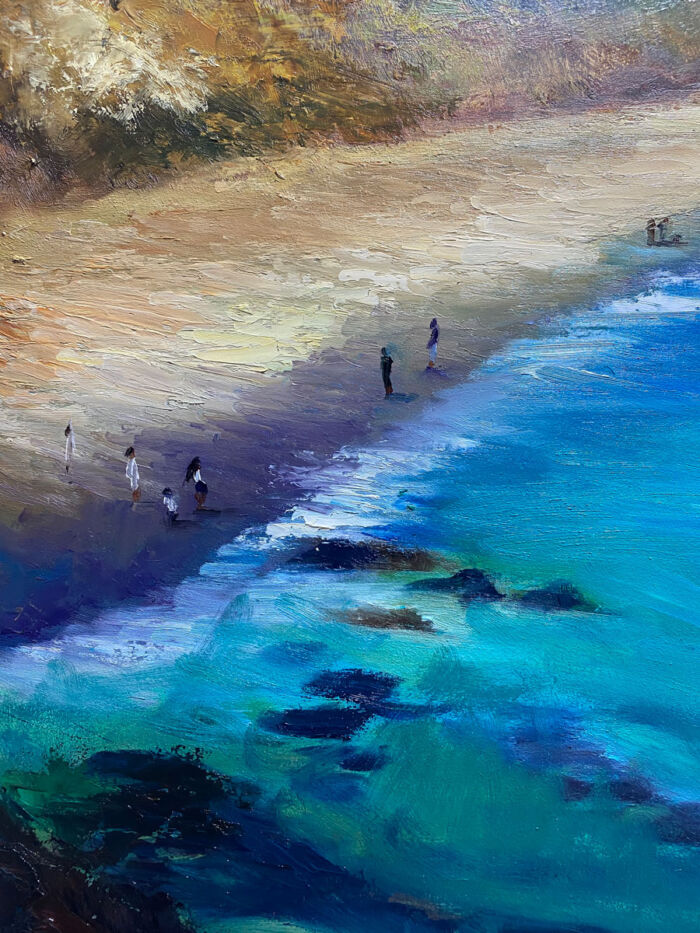 memories of summers past - Castlefreke Co. Cork - seascape painting