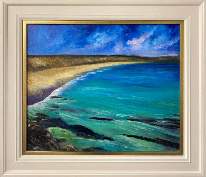 memories of summers past - Castlefreke Co. Cork - seascape painting