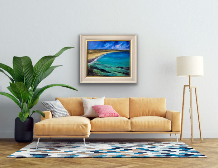 memories of summers past - Castlefreke Co. Cork - seascape painting