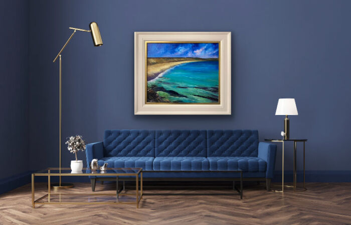 memories of summers past - Castlefreke Co. Cork - seascape painting