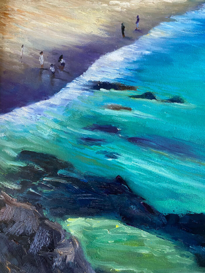 memories of summers past - Castlefreke Co. Cork - seascape painting