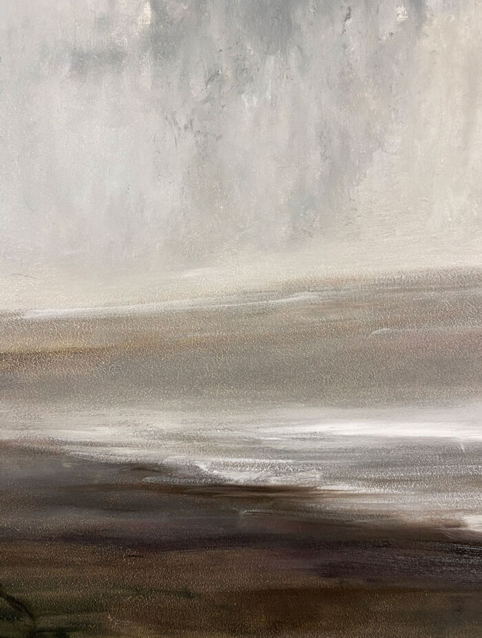 Misty Dawn Irish seascape oil painting