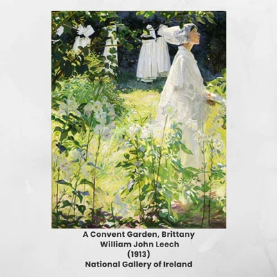 A Convent Garden – in the National Gallery of Ireland Dublin A Convent Garden - in the National Gallery of Ireland Dublin