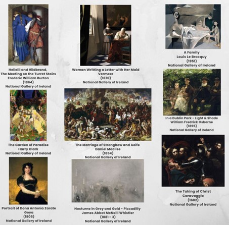 some of the art at the National Gallery of Ireland Dublin some of the art at the National Gallery of Ireland Dublin