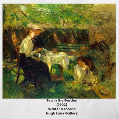 tea in the garden Walter Osbourne Hugh Lane gallery