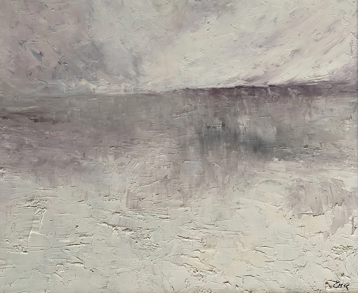 Resting Seas - Wild Atlantic Way - Irish seascape oil painting by Emily McCormack