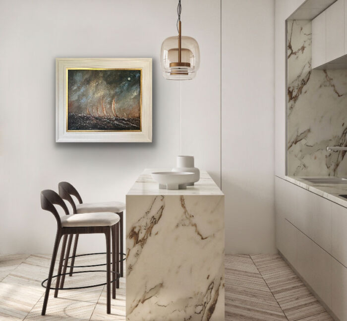 seascape oil painting - All is Well on the High Seas, Let's Go Home Jack