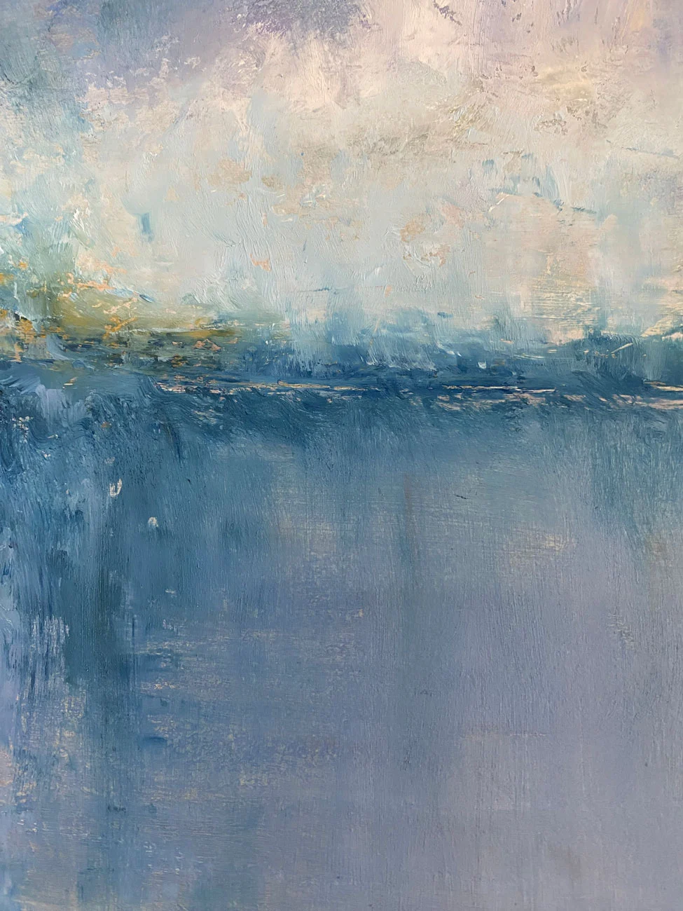 Salthill Galway - Summers evening dip - Irish seascape painting by Emily McCormack